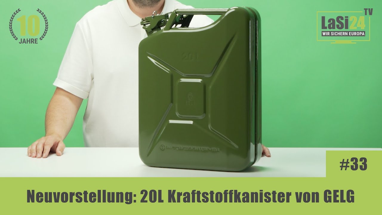 Benzin Kanister 20l schwarz - Heggli AG