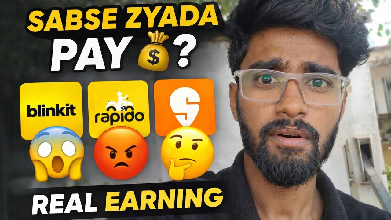 Which Delivery App Pays the Most? 💰 | Blinkit vs Rapido vs Swiggy (REAL EARNING)