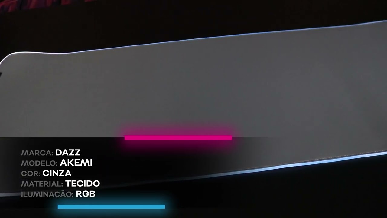 Mouse Pad Akemi Speed RGB Cinza ‹ DAZZ ›
