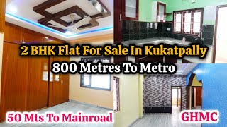 Furnished Flat For Sale In Kukatpally 🏩 | 1100 Sft | 50 Mts To Mainroad | GHMC | Code: PAR- 974 ✨️ 