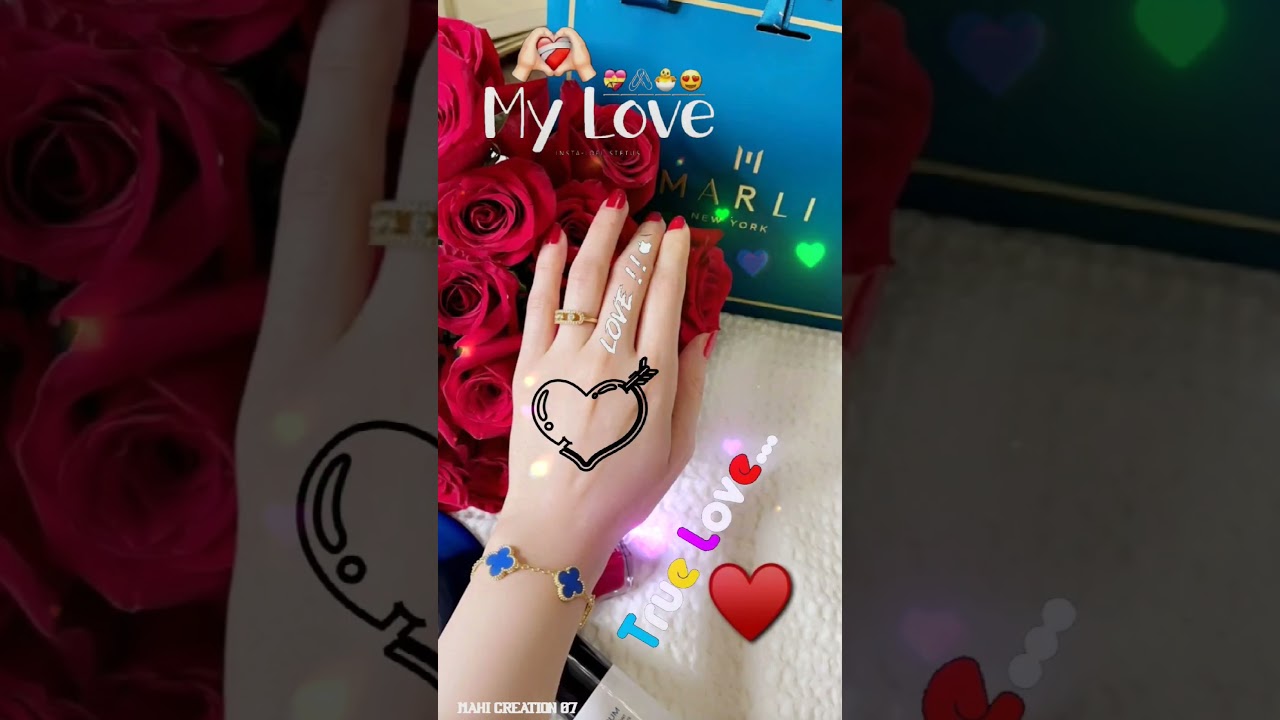 M ❤️ letter name short 💕 video Name art' status ✨ M name status 💕