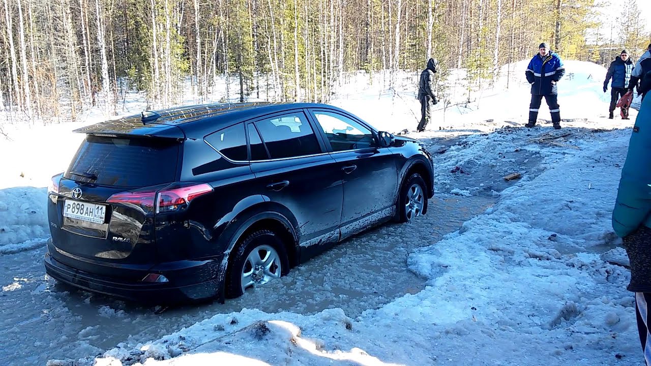 Зимник Ухта-Усинск 2016. Ручей после ираеля - YouTube