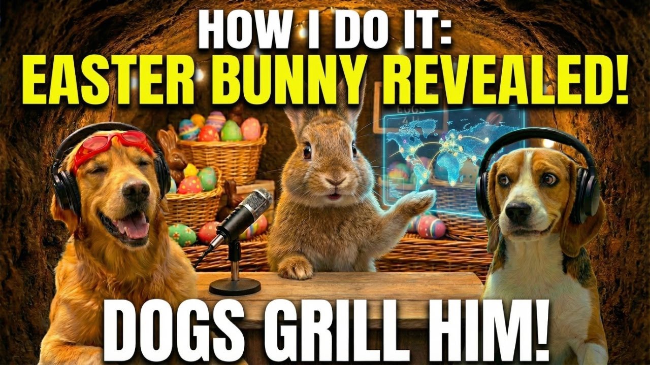 Dogs Interrogate the Easter Bunny: The Truth About Egg Hunt Logistics!