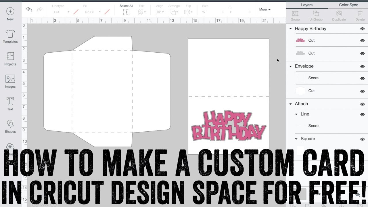 Download Making A Custom Card From Scratch In Cricut Design Space For Free Youtube SVG, PNG, EPS, DXF File