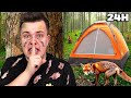 SPĘDZILIŚMY NOC SAMI W LESIE! *24h*