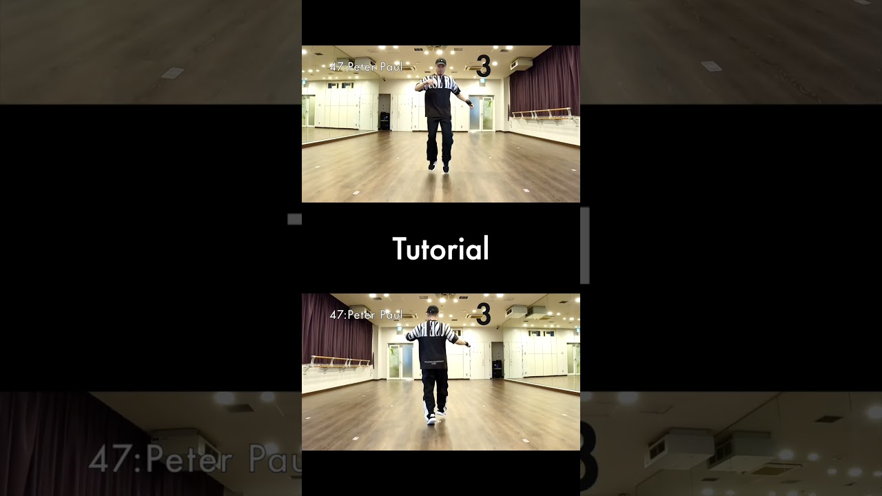 House Dance Beginner Practice | Clean Footwork Focus #47: Peter Paul / Chase #shorts #easy #tutorial