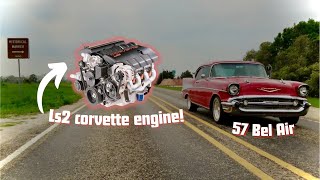 LS SWAPPED 1957 CHEVY BEL AIR | (400+ HP Corvette Engine)