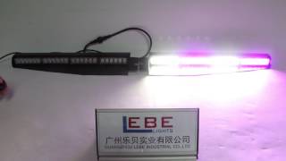 LB1105G Purple White LED Split Visor Strobe Light