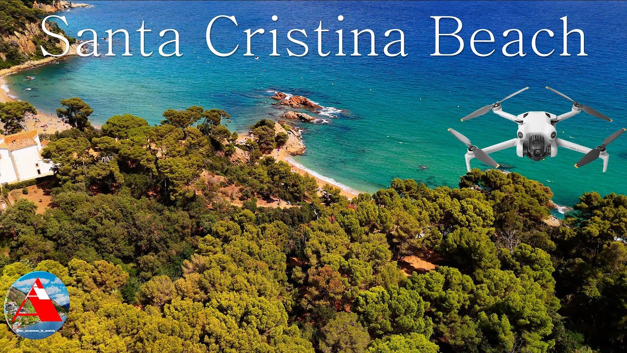SANTA CRISTINA BEACH (Costa Brava, Spain) 🇪🇸 | Crystal Clear Waters & Drone Views of Mediterranean