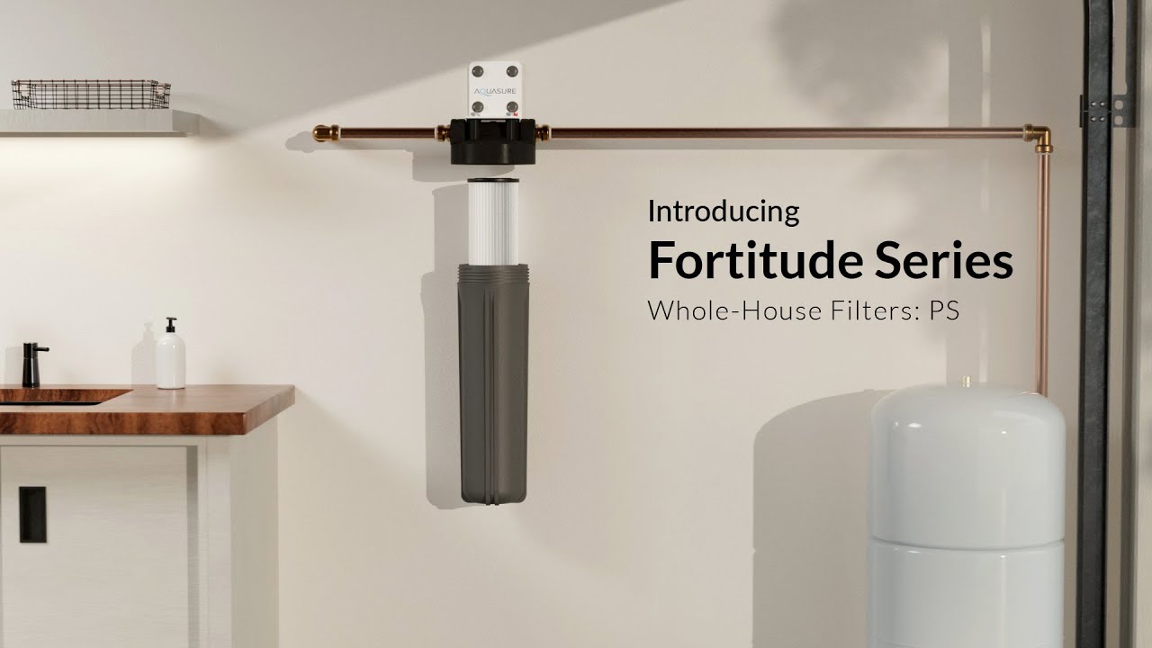 Aquasure Fortitude V2 Whole House Filters | Easy Install Pleated Filter for Sediment & Rust Removal