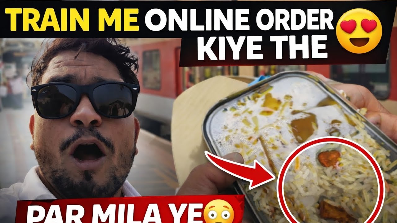 First time order in train 🚂😱 #vloging 