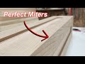 Perfect MITER cuts on the Tablesaw | White Oak Island Posts