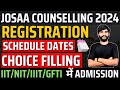 Josaa counselling 2024 schedule release  josaa counselling 2024 date  jee advanced 2024 josaa