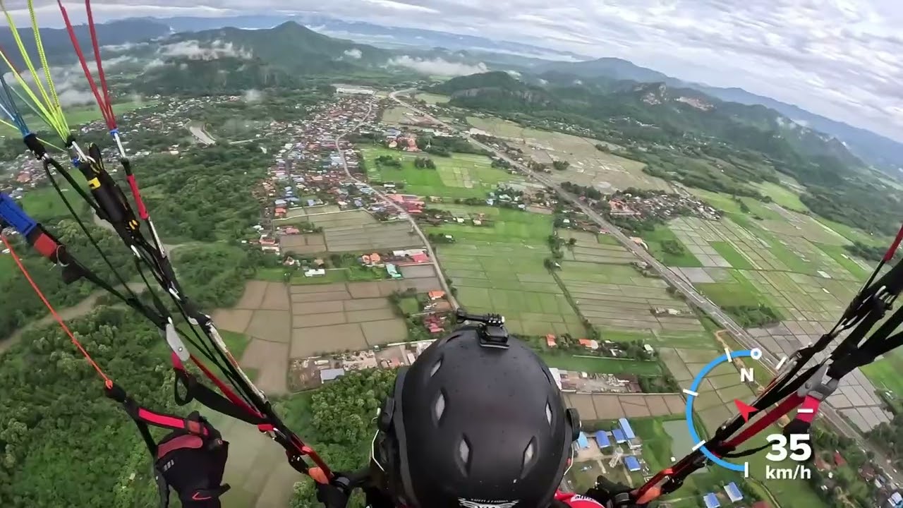 Fly a paramotor across provinces with one hand(บินพารามอเตอร์มือเดียวข้ามจังหวัด)