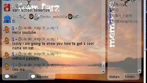 How to make you name cool on xat (without powers)