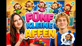 Fünf kleine Affen - Kinderlieder zum Mitsingen | Liederkiste #singkinderlieder