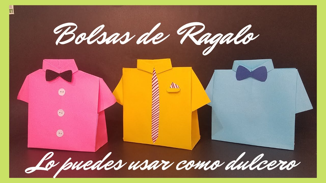 Bolsa De Regalo Con Forma De Camisa Youtube