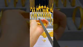 Rubbing the gold jewelry with a file shortvideo trending viral video shorts reels short 24k