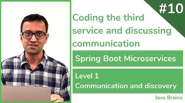 10 Coding the third service and discussing communication - Spring Boot Microservices Level 1