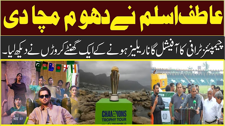 Atif Aslam Ne Dhoom Macha Di | Jeeto Baazi Khel Ke | ICC Men's Champions Trophy 2025 |Official Song