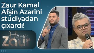 Studiyada gərgin anlar: Zaur Kamal Afşin Azərini efirdən çıxardı - Həmin Zaur Resimi