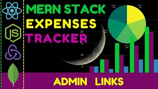 🟢   MERN stack  Expenses Tracker project #35 Admin Links  | react redux toolkit  mern stack project