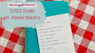 Using Powersheets to Set my 2022 Annual and Q1 Goals