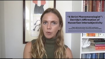 Derrida on Husserl