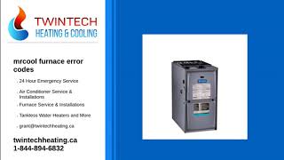 mrcool furnace error codes