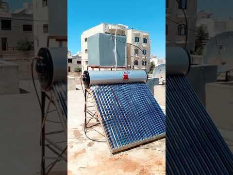 من أعمالنا لتركيب سلندر سخان شمسي 240 لتر انسيابي