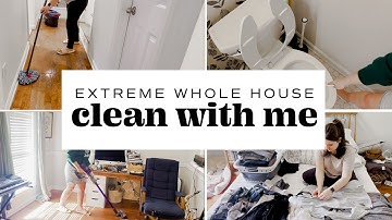 EXTREME WHOLE HOUSE CLEAN WITH ME 2023 // SPRING CLEANING MOTIVATION // DECLUTTER, DEEP CLEAN + MORE
