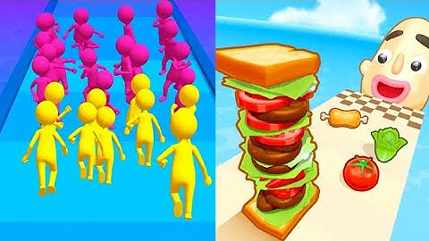 Join Clash 3D (36-40) Vs Sandwich Runner (73-80)