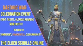 Earn Event Tickets and Glorious Rewards with the Daedric War Celebration Event in ESO 2025