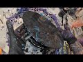 Autumn Spirit - An embellished acrylic paint pour for Halloween