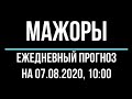 Прогноз форекс - пары мажоры, 07 августа, 10:00. Технический анализ движения цены - пары мажоры.