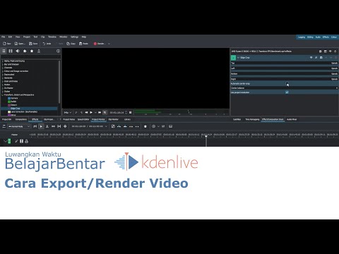 Belajar Kdenlive Cara Export/Render Video