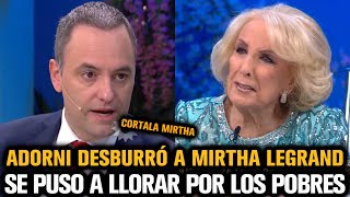 Adorni Totalmente Sacado Desburró A Mirtha Legrand Y La Dejó Llorando