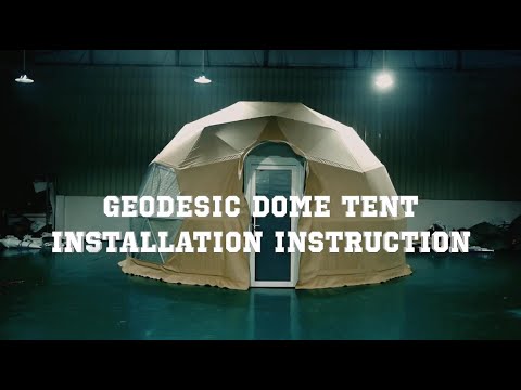 6M Geodesic Dome Tent Installation Instruction Step by Step