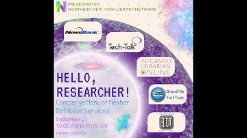 Hello Reseacher! Your Concierge Guide to Professional Databases