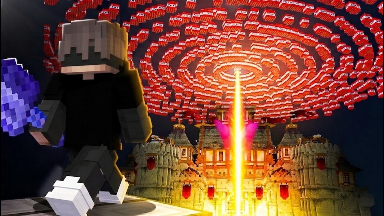 Orbital Strike Cannon in Minecraft (No Building Needed!) 💥