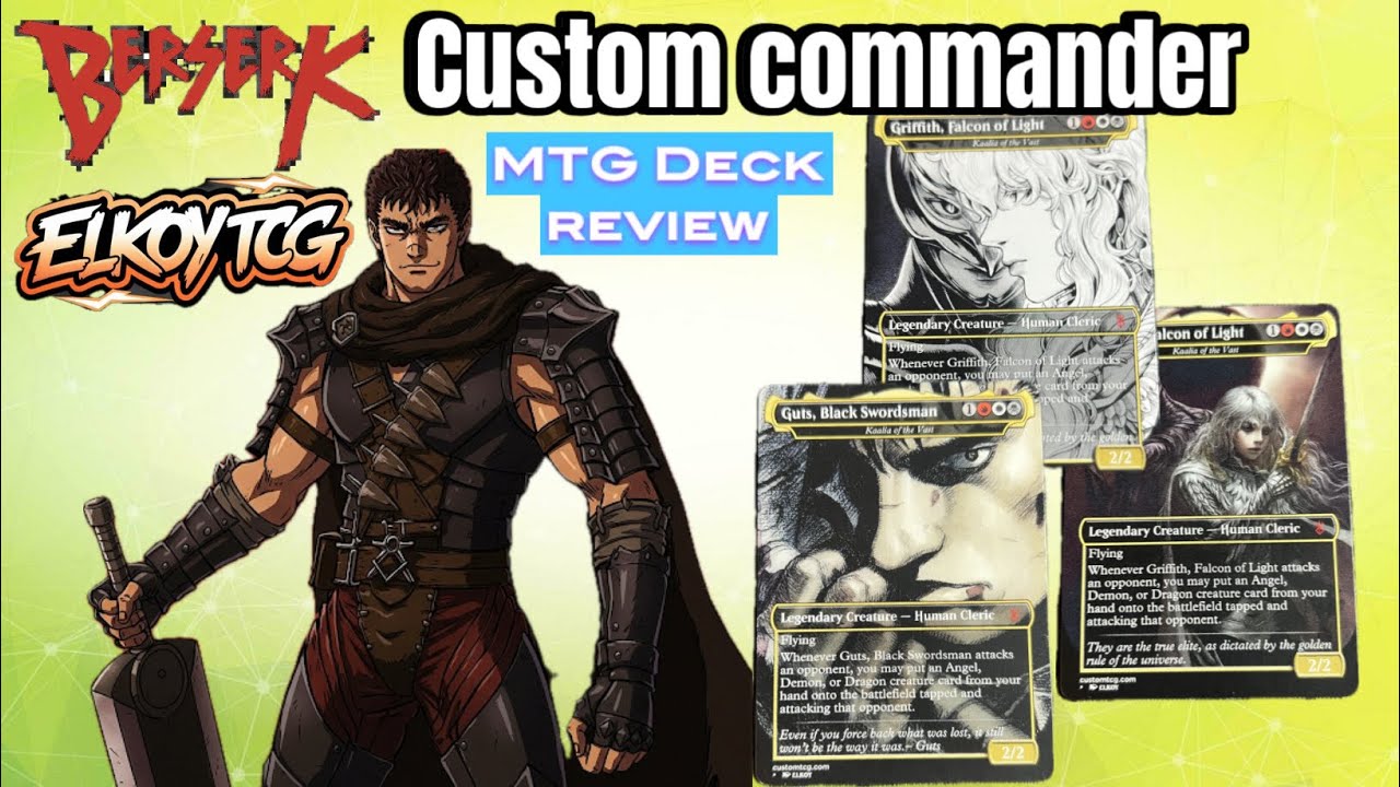 black white cards mtg Berserk V4 Custom Deck – Manga Colored Style – ElkoyTCG main image 1