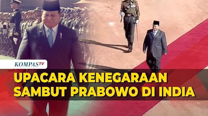 Upacara Kenegaraan Penyambutan Presiden Prabowo di Istana Rashtrapati Bavan India