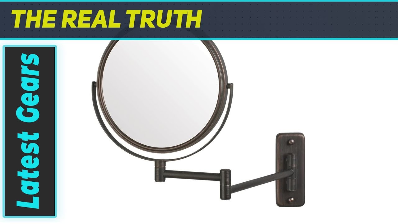JERDON Two-Sided Wall-Mounted Makeup Mirror: Enhance Your Daily Routine!