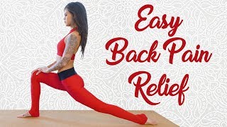 Relaxing Yoga Class for Back Pain with Julia Jarvis | Beginners Stretches for People Who Sit All Day