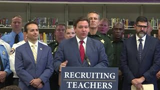 Gov. DeSantis announces plans to recruit teachers amid state shortage