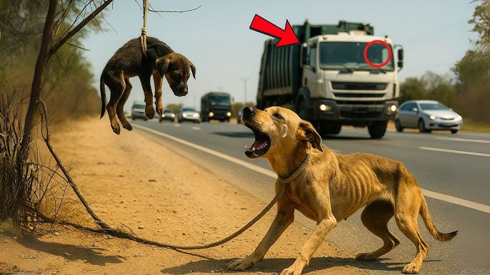 😭 She Cried When She Saw Her Puppy Hanging... What the Truck Driver Did  Nobody Imagined! - YouTube