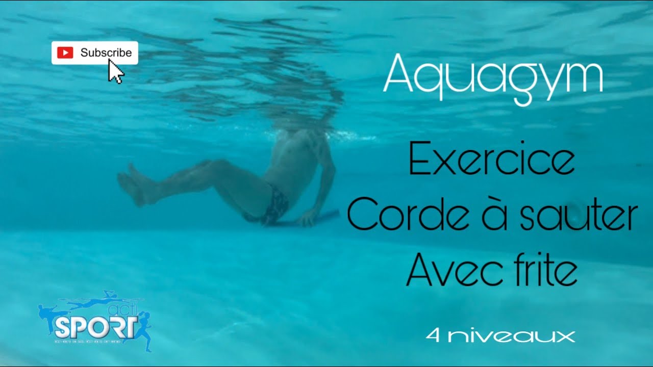 AQUAGYM / exercice corde à sauter avec frite / Actisport by Romain