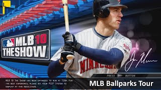 Mlb 10: the show ballparks tour (4k60fps)