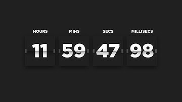 How to design a FLIP CLOCK in Photoshop