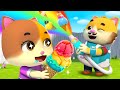 ワァ~アイスロボットがやってきました! | 童謡メドレー | 子どもの歌 | 童謡 | ネコネコファミリー | ミャウミファミリーショー | MeowMi Family Show
